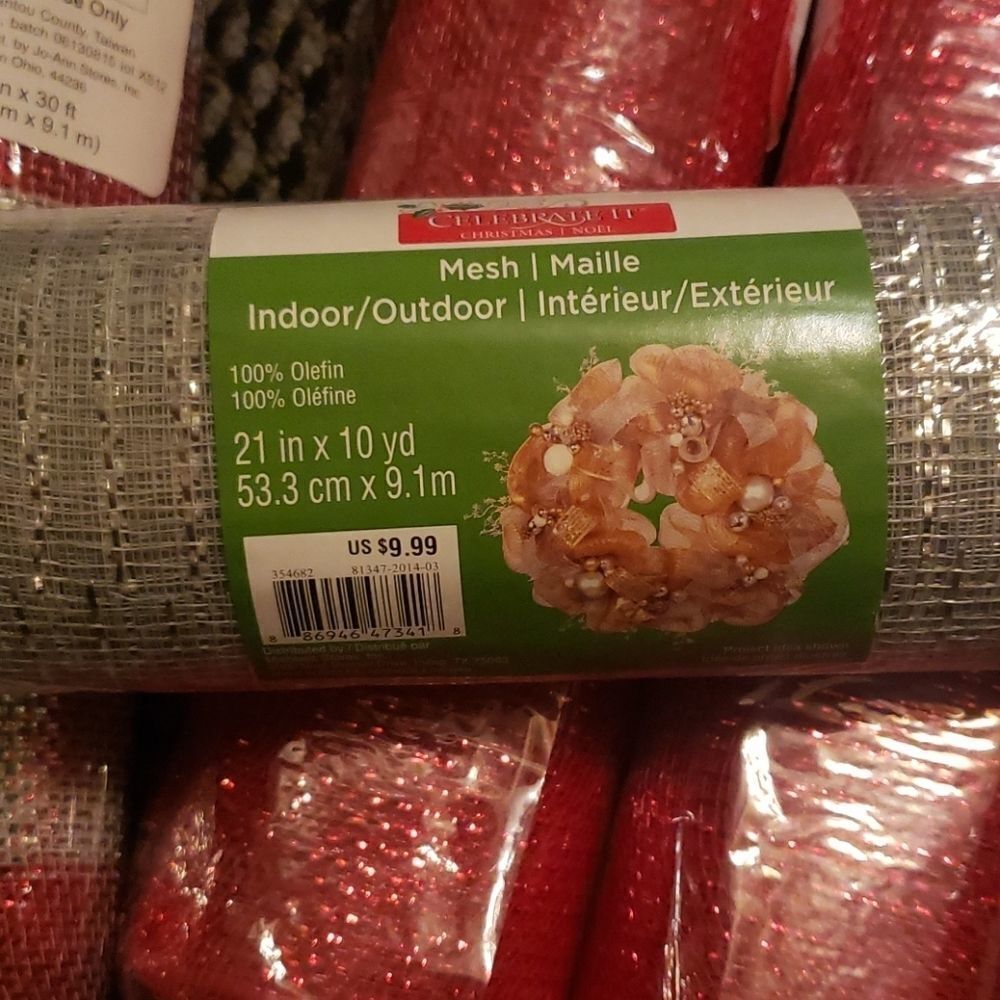4 Rolls Premium Metallic Mesh - Picture 3 of 3